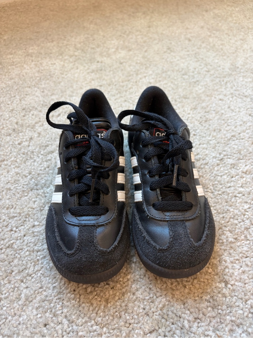 Adidas Kids Samba Sneakers with White Stripes